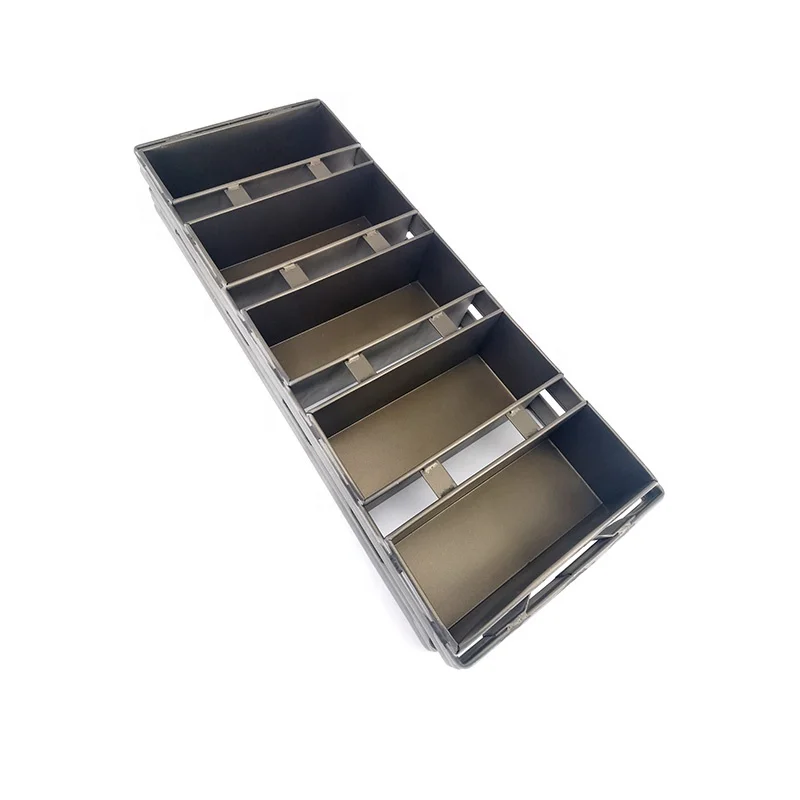 bakery equipment customized 3/4/5/6 straps non-stick pullman loaf pan toast box container bread baking tins package roll pans