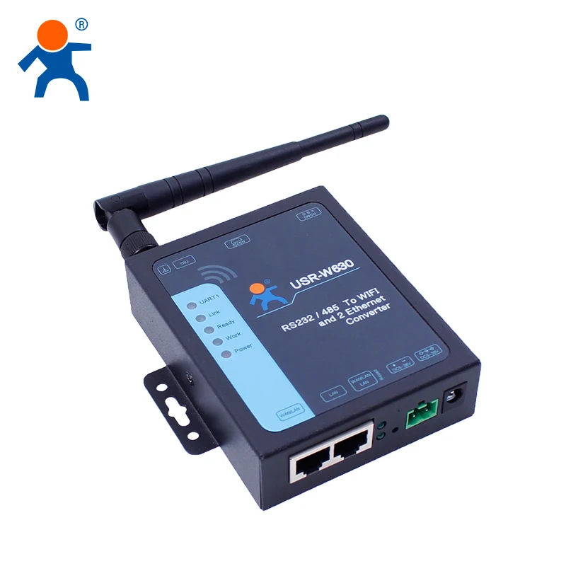 Serial RS485/RS232 Port to WiFi Ethernet Converter with modbus RTU to TCP USR-W630