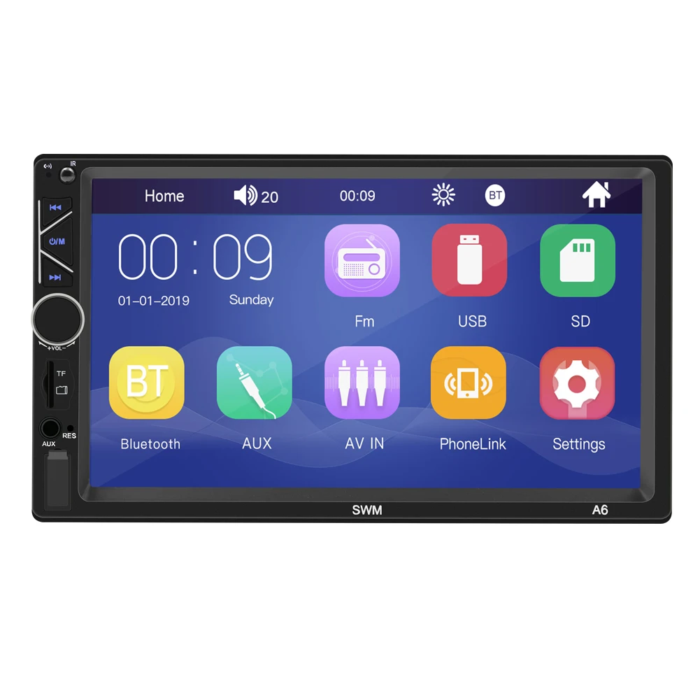 Bestree auto electronics USB charging 7 inch double din car stereo mp5 player auto stereo audio radio music player