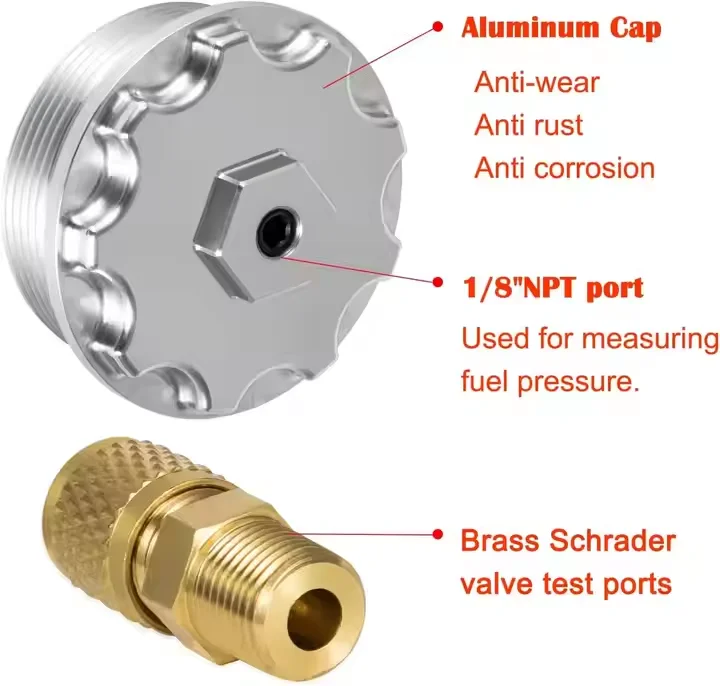 Крышка топливного фильтра из алюминия изготовленная на станке с ЧПУ для дизельных двигателей Ford Powerstroke 2003-2007 заказ