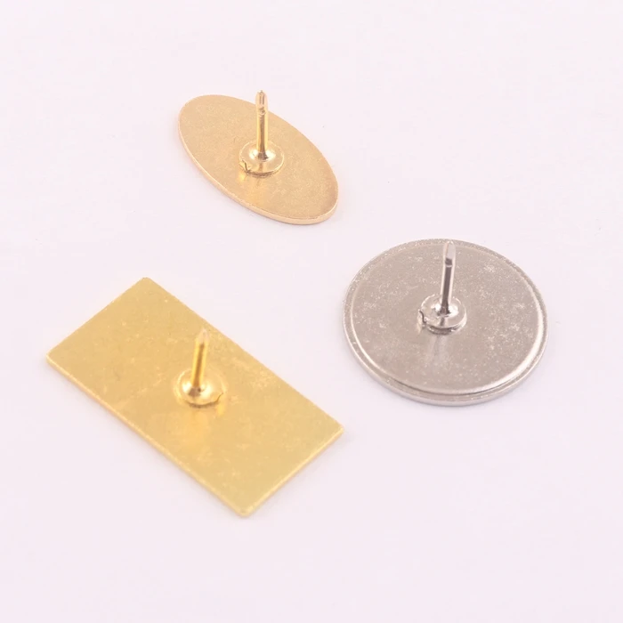 20mm round blank metal badge pin lapel pin with butterfly clutch