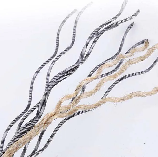 Цинк неоцинкованный 8x19s + NF веревочка стального провода для лифтов для подъема