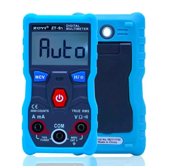 ZT-S1 Mini Pocket True-RMS Smart Digital Multimeter 4000 Counts Auto Range Max 10A Current