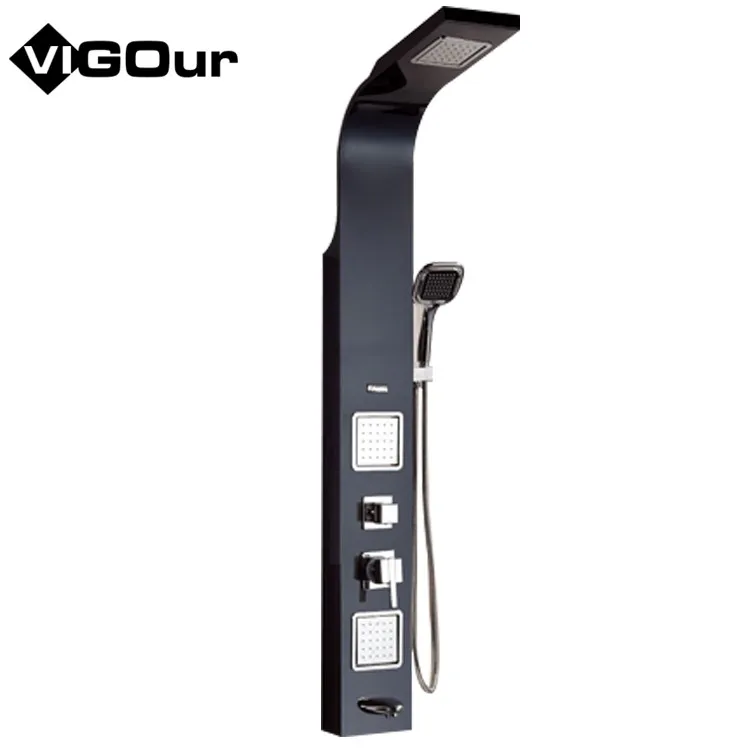 baie dus robinet high quality shower set classic style ABS jet massage pause spray stainless steel shower panel