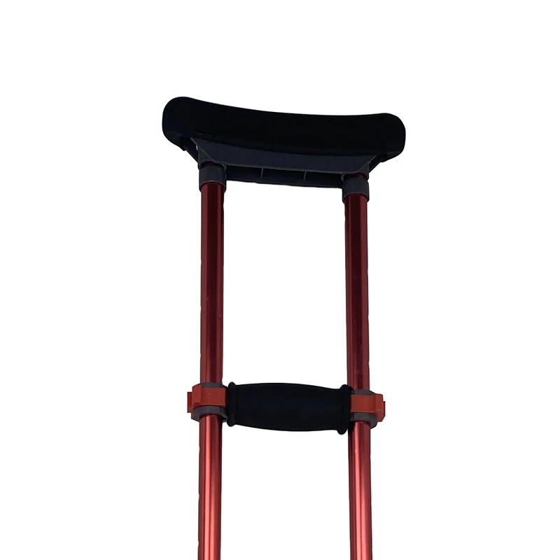 Factory direct selling medical crutches thickened aluminum alloy crutches underarm crutches shock-absorbing sports injury adult