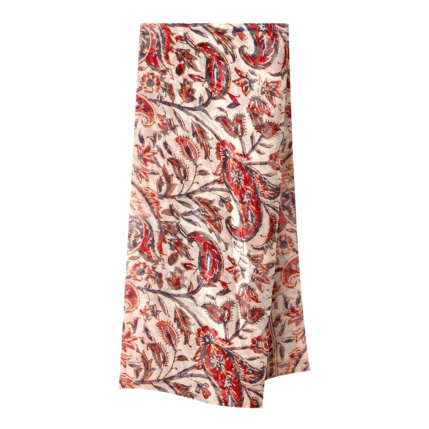 
Hot product 100% Silk Fabric cut piece woven fabric Crepe Ggt custom printed Crinkle fabric for cloth and scarf 