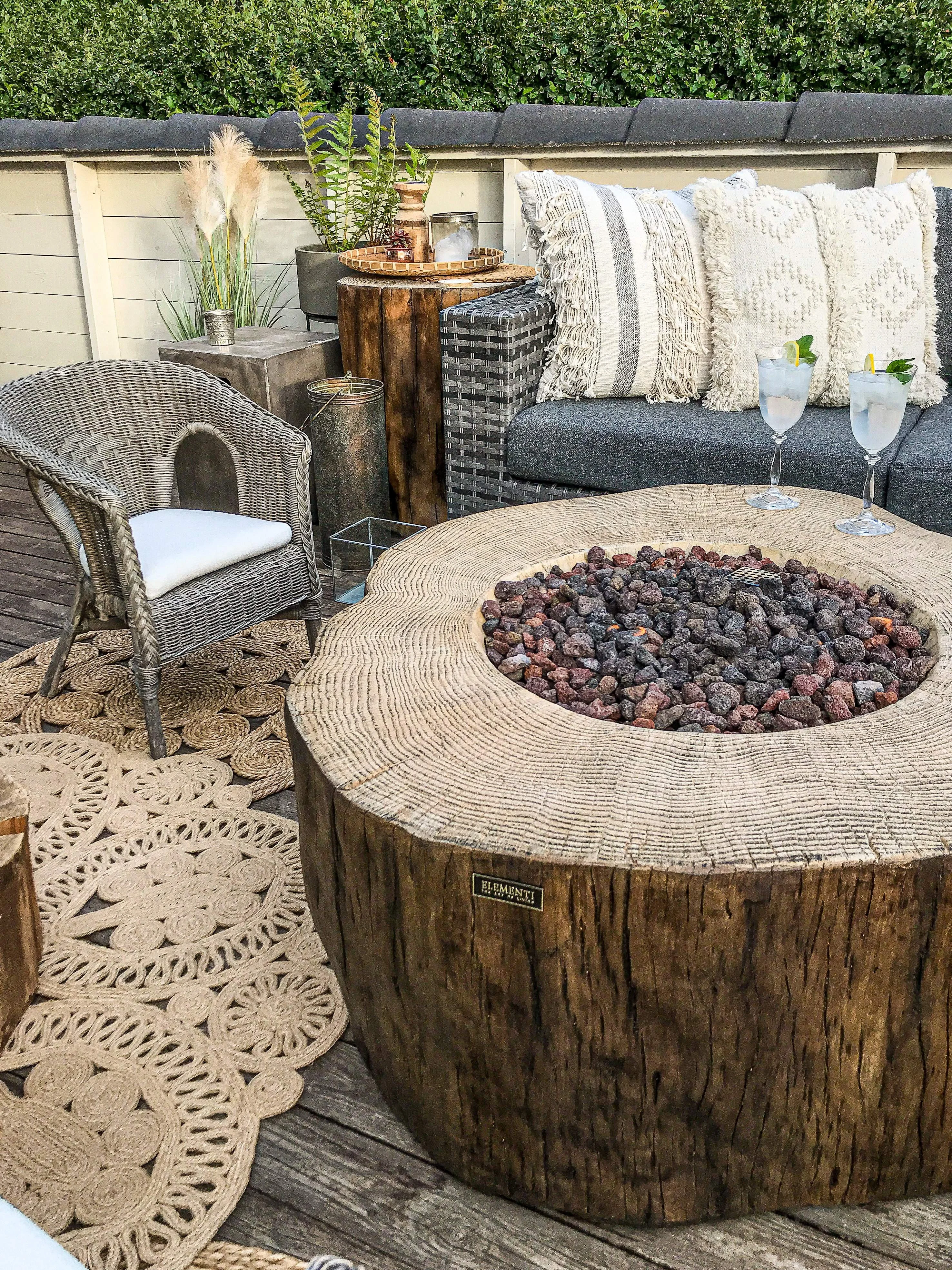 Современный садовый декор мебель для патио крючок пропан костра наружная