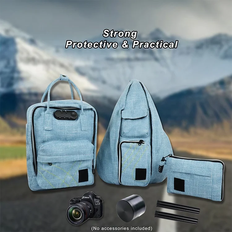 Casual  Backpack with Padded Laptop Compartment Portable Mini Smell Proof Backpack with Secret Pocket