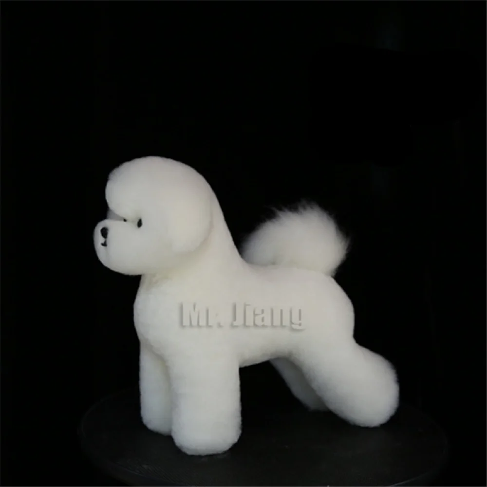 Mr.Jiang Bichon customized design Model Dog Wig used for the practice of grooming skills Bichon Fur In White (NO Mannequin)