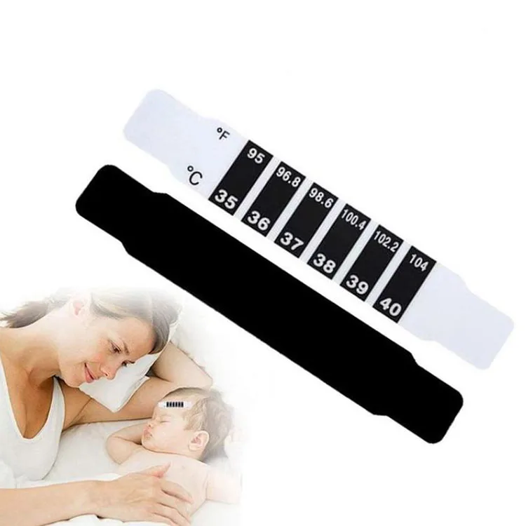 Уход за ребенком, одноразовая лента Feverscan, пластиковая полоса, термометр, Детское здоровье, температура тела, термометр