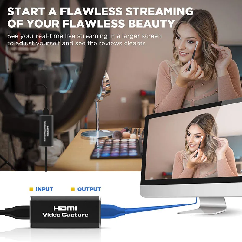 Doonjiey1080P 30Hz Audio Video HDTV to usb 2.0 capture card for Gaming Live Broadcast recording Video Conference capture card
