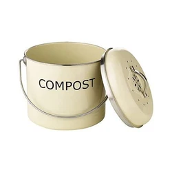 Kitchen Counter Countertop  Food Waste Food Scrap Compost Bin Bucket with Lid