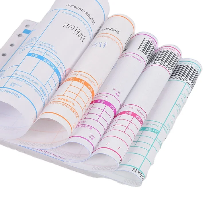 Jiuheng Custom Printed UPS Barcode Courier Bill Air Waybill For Tracking Package Company