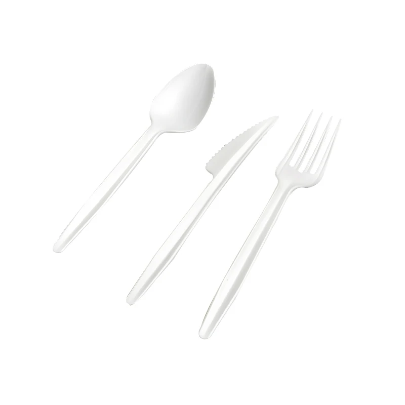 
Pla knife and fork spoon compostable reusable cutlery set 
