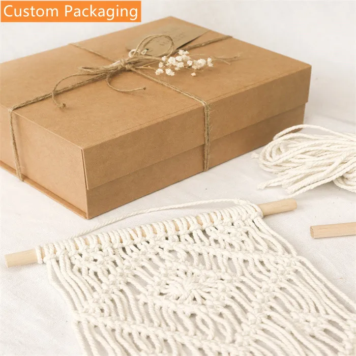  Wholesale Custom 3mm 4mm 5mm Natural Cotton Macrame Cord Bulk Braided Rope
