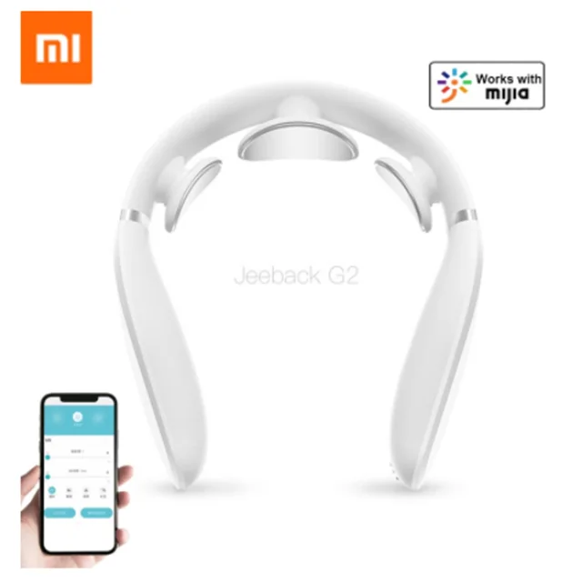 Массажер шейного отдела Xiaomi G2 TENS, импульсный, всего 190 г, горячий компресс с двойным эффектом, L-образный, работает с приложением Mijia