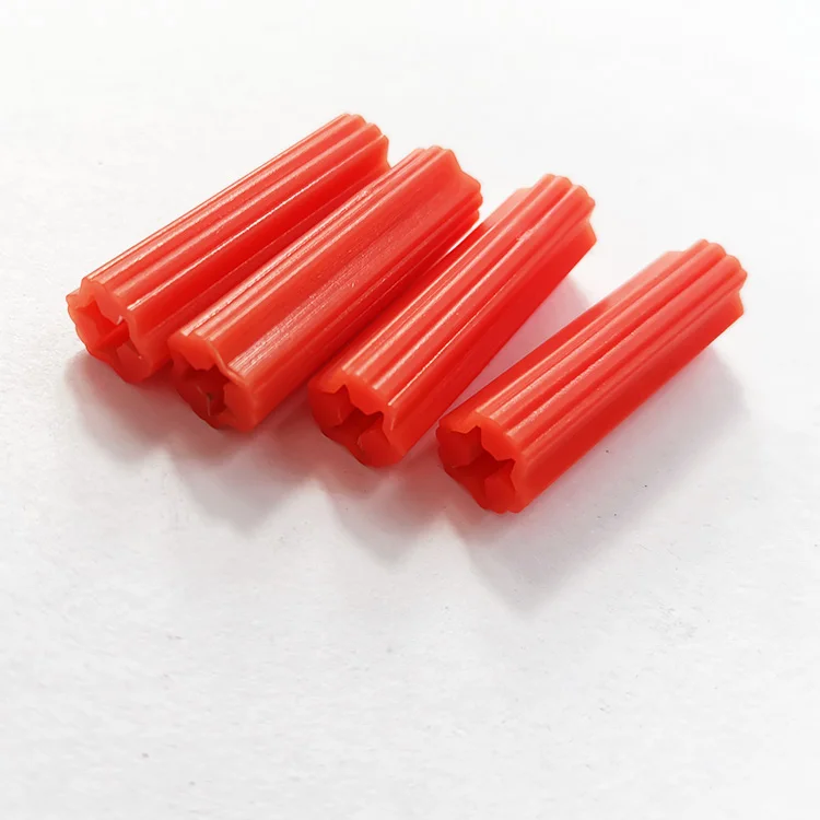 Red Straight Expansion Anchor 10*38 common well plug Expansion rubber particles