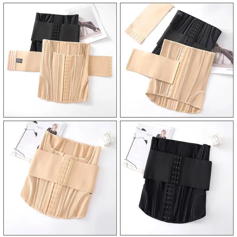 2023 New Waist Trainer Shaper Post Surgical Corset Double Belt Compression Waist Corset