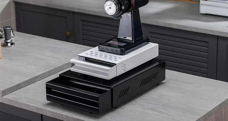 Stainless Steel Coffee Knock Box Drawer Thickened Coffee Residue Powder Box for Household Shop Coffee Machine Accessories