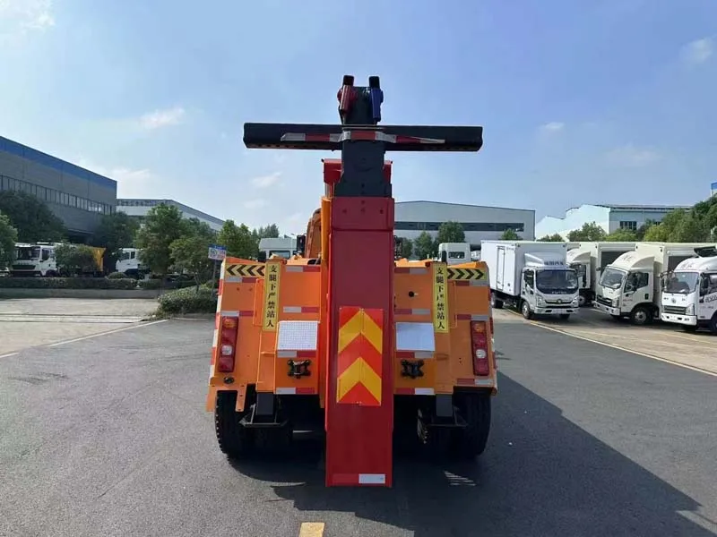 SHACMAN Delong 8*4 Road Rescue Vehicle A Towed Trailer Separate Barrier Truck Flatbed Trailer Auto Manual