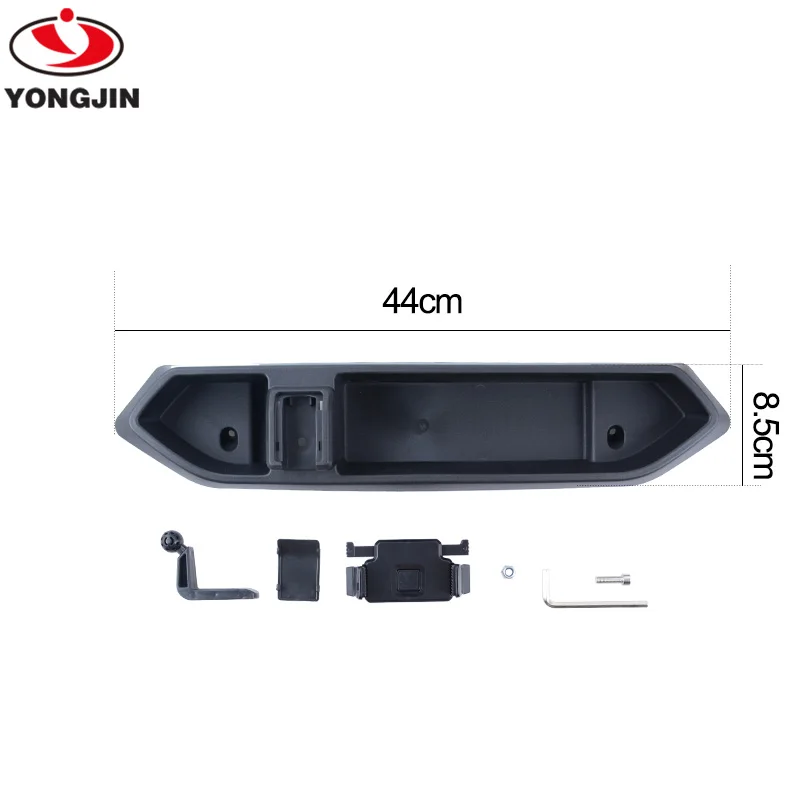 YongJin Car Mount Phone Holder with Storage Box for Cell Phones and Mini Tablets for Jeep Wrangler JL 2018 2019