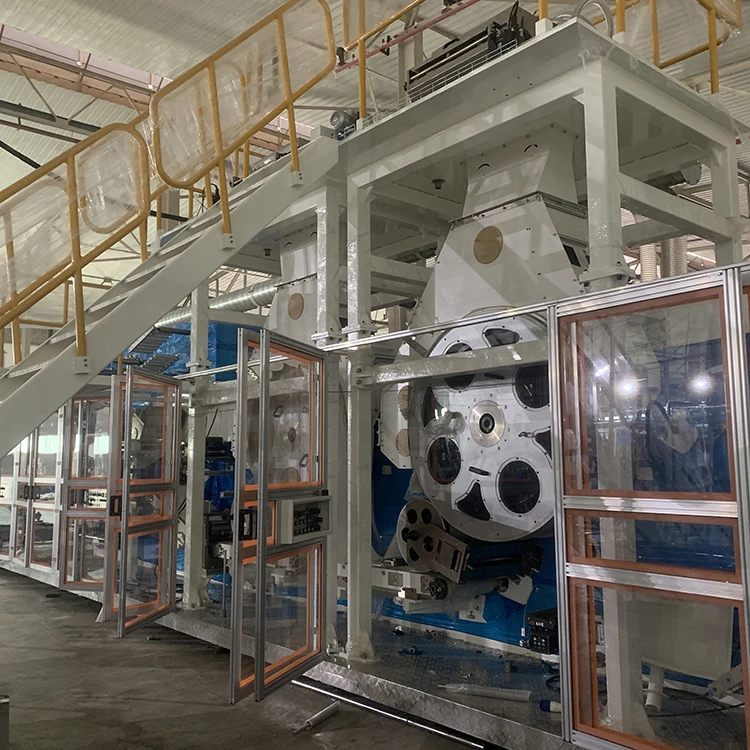 Hot Sell Low Price Full Automatic Servo Motor Driving Disposable Fluff Pulp Adult Patient Diapers Production Line