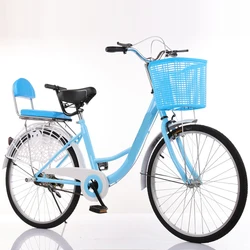 China Green Urban Tour Wheels Rental System Double Seats 26 Inch Variable Speed Cheap Bicycle City Bike Ladies