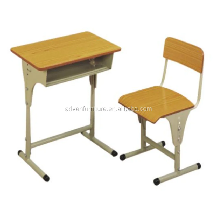 Strong steel school furniture desk/metal tables chair sets/classroom writing desk