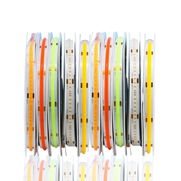 SOMPOM High Density DC12V/24V 252/leds 8mm 10W/M Natural White White Dotless Flexible COB LED Strip