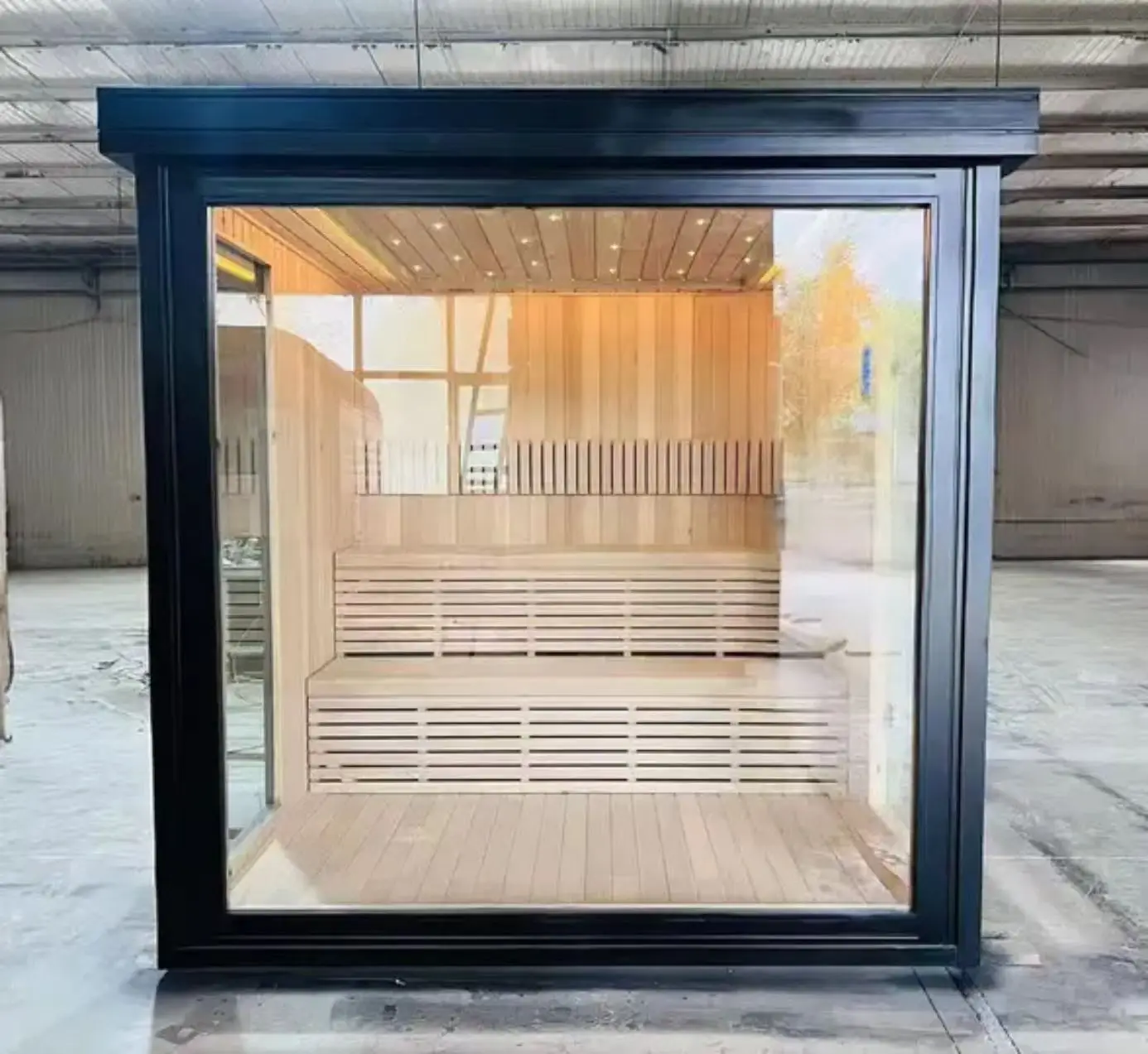 Make people look very comfortable outdoor sauna, can accommodate 2-4 people, slim beauty good equipment.