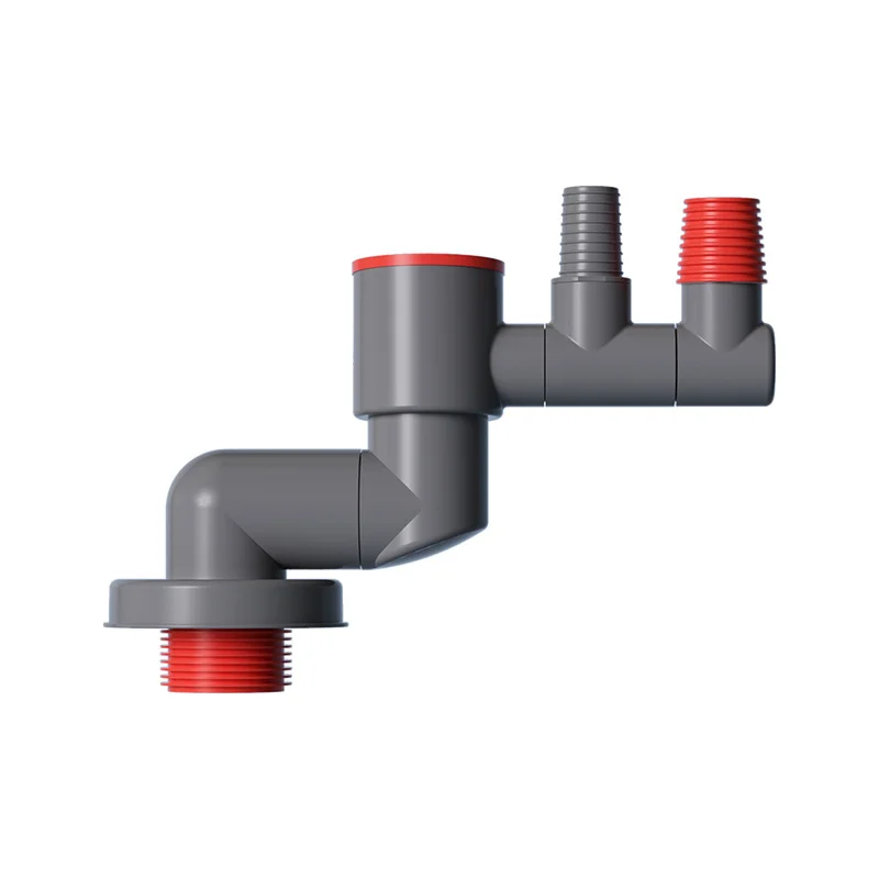 Kitchen Sealed Sink Downcomer Washing Basin Drainage Three-Head Deodorant Water Distributor