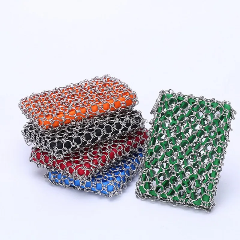 Cast Iron Skillet Cleaner Chainmail Scrubber