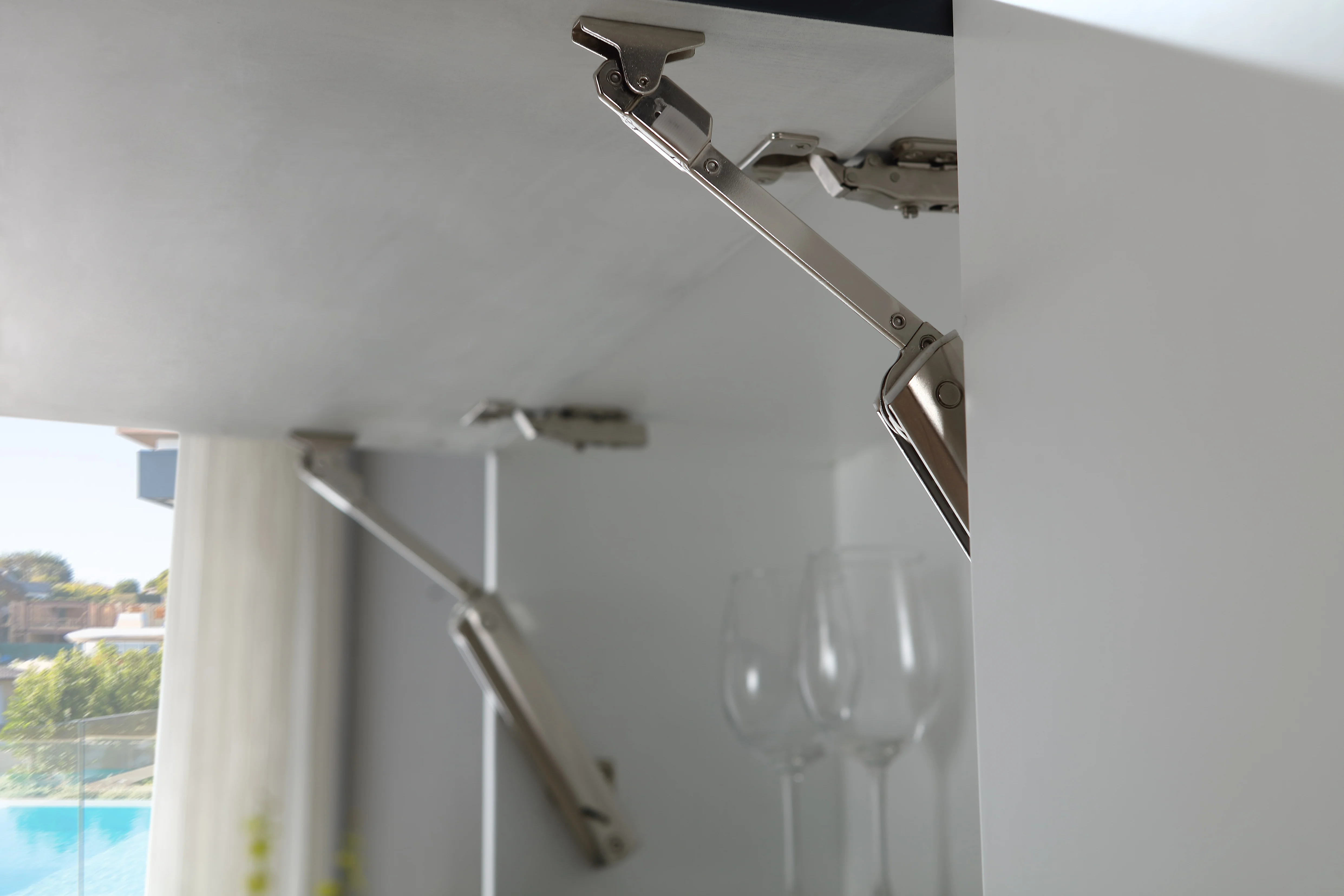 High quality kitchen up turning lift cabinet support