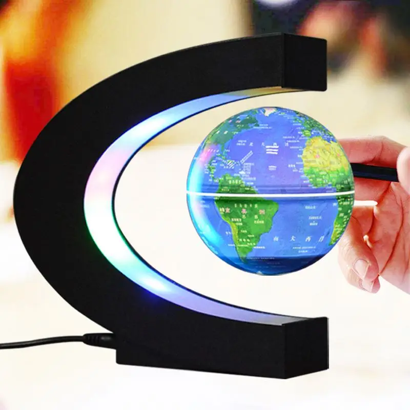 Wholesale Mini Plastic Decor Decorative Mova Rotating World Globe Earth Magnetic Levitating Floating Globe Terrestre
