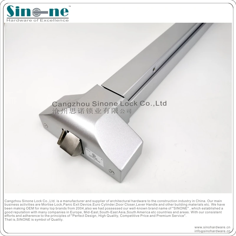 Panic Exit Device fire door horizontal push panic bar for single double hospital emergency fire escape door