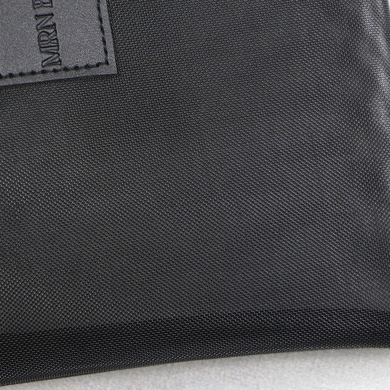 Nylon Mesh Cosmetic document storage Custom Logo Print Travel Toiletry Bag Zipper Closure make up pouch pencil bag