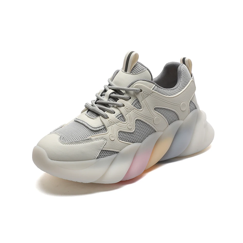 Thick bottom Sneakers Women 2020 Casual Shoes Female Fashion Sneaker Lace Up Leisure Women Shoe
