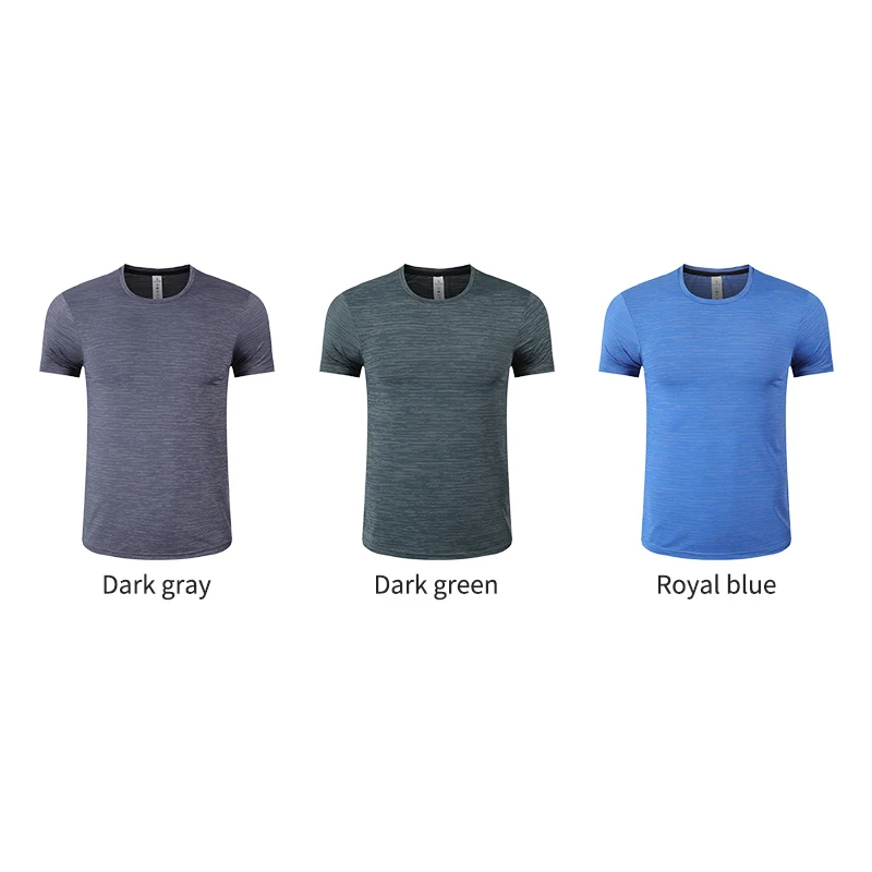 Badminton Hiking Running Wholesale Custom Printing Blank Slim Fit Sweat Men Short Sleeve Workout Lightweight Quick Dry Shirts