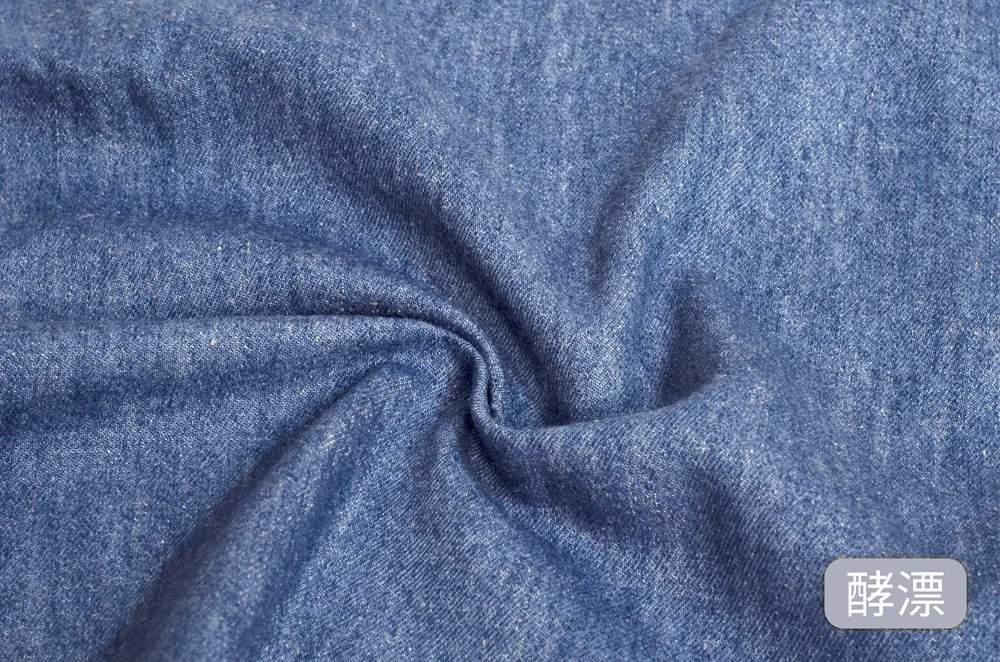 9143# New arrival 225g hemp cotton fabric 30%hemp 70%cotton twill denim fabric for clothing