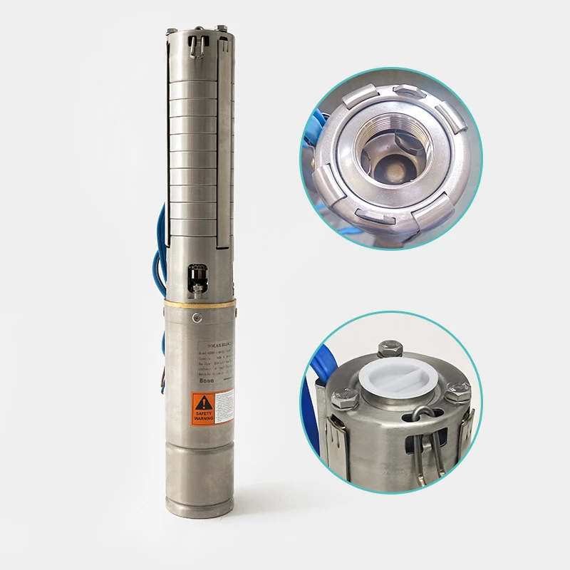 High quality deep well borehole dc solar power pumps water pump for irrigation super submersible pump 4inch