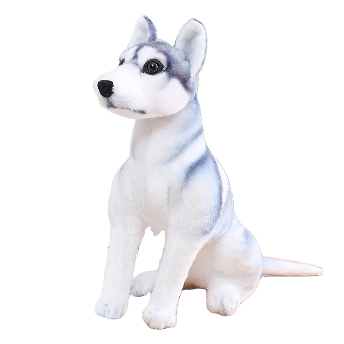 Kinqee Custom Super Soft Kawaii Cartoon Stuffed Animals Customized Plush Toys 50cm Simulation Dog Doll