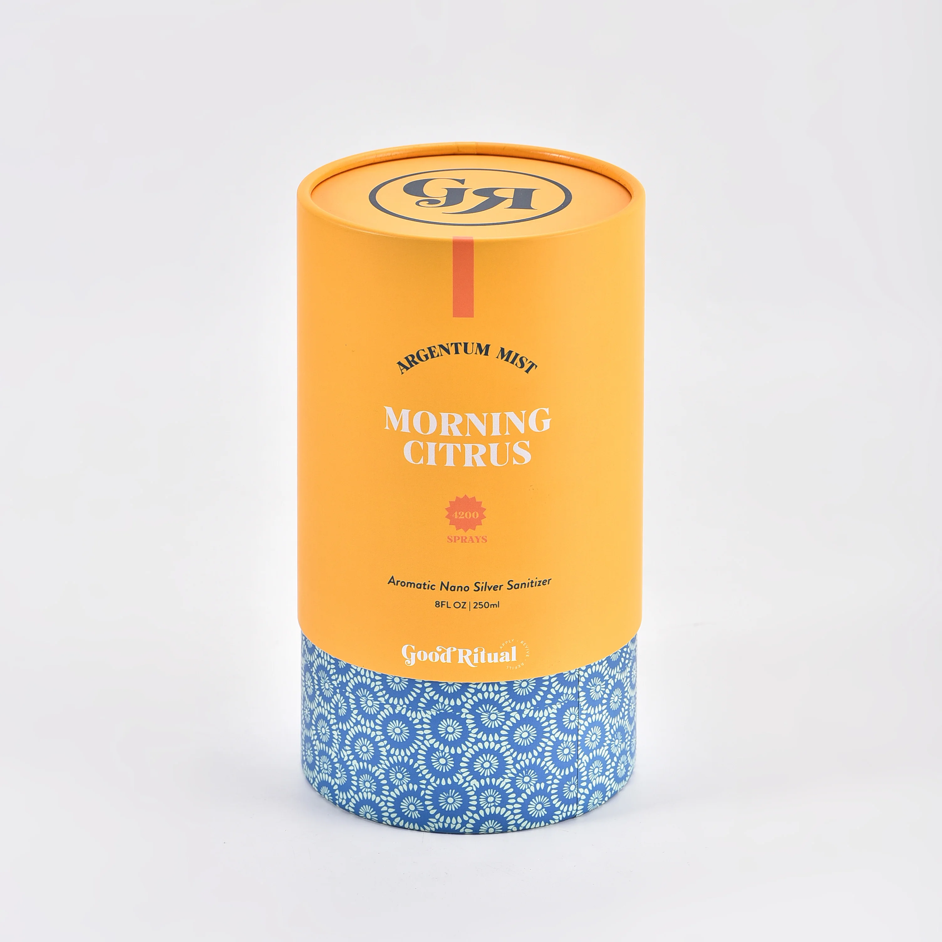 Custom Eco-Friendly Bath Fragrance Cylinder Paper Tube Packaging Recycled Materials Stamping Process for Food and Tea Box