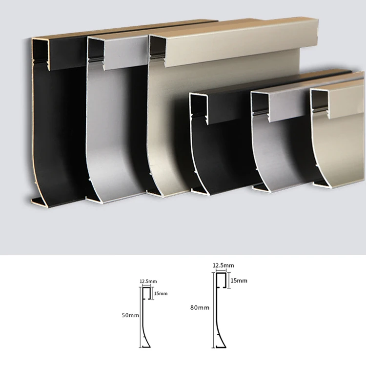 FOSHAN factory LED Illuminated Aluminum Skirting Board to modernize your interiors