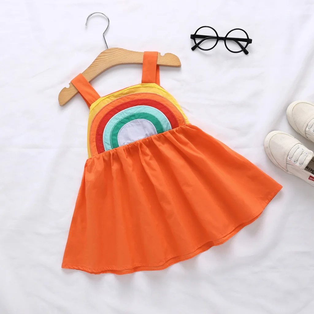 summer toddler skirt infant clothing sundress playwear outfits kid birthday clothes children wear baby frock girl casual dresses