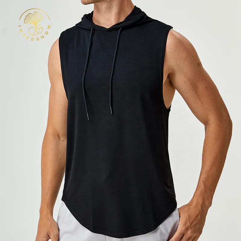 Mens Fitness Clothing Gym Apparel Vest T Shirt Sleeveless Hoodies Men