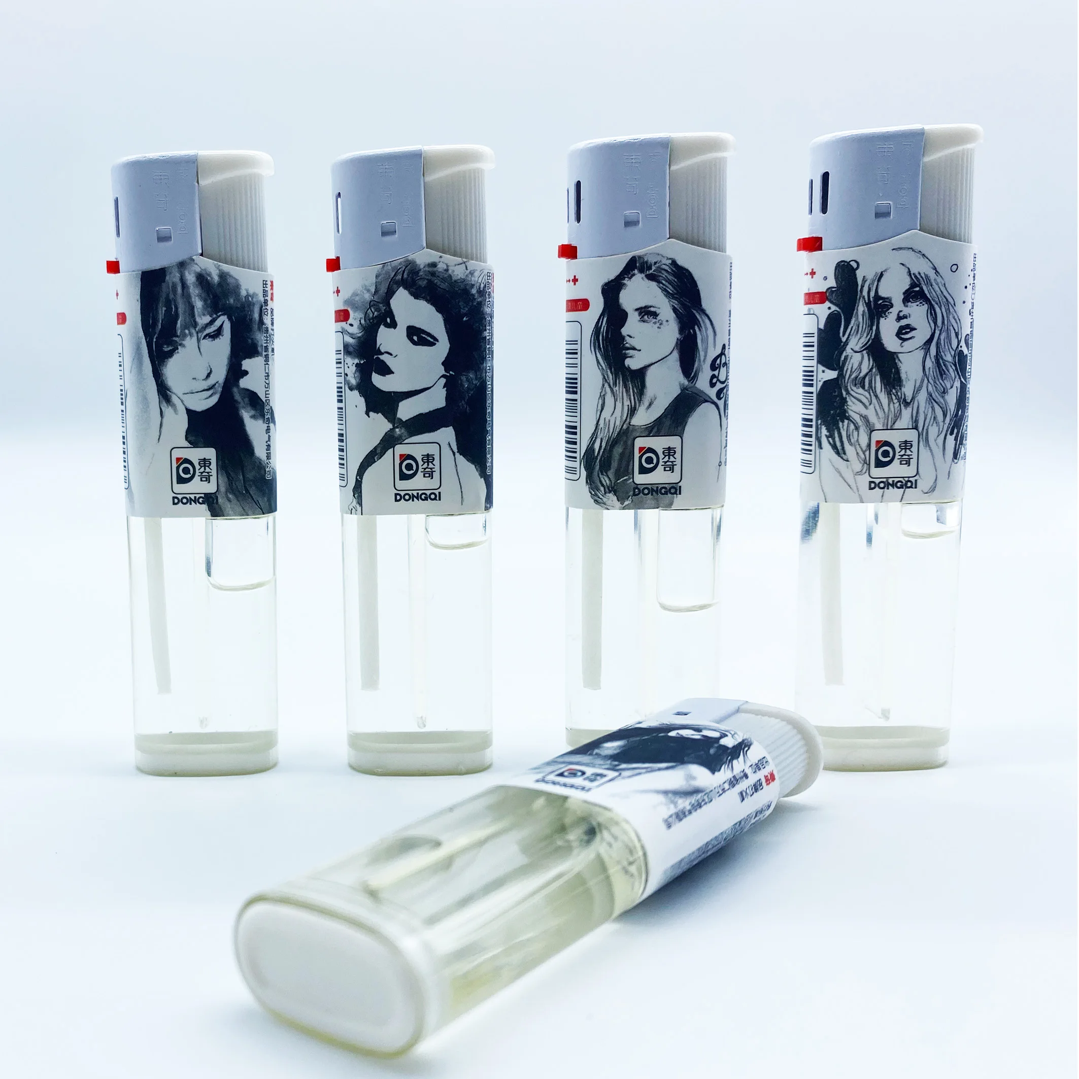 Electric Lighter Cigar Lighter Transparent Lighter Custom Wholesale Price Plastic Disposable Cigarettes Modern Flame OEM Logo