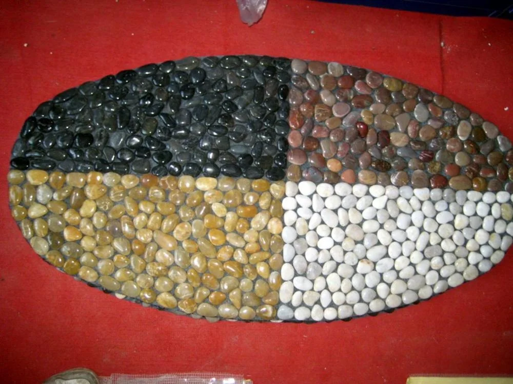 natural pebble ground floor foot massage mat