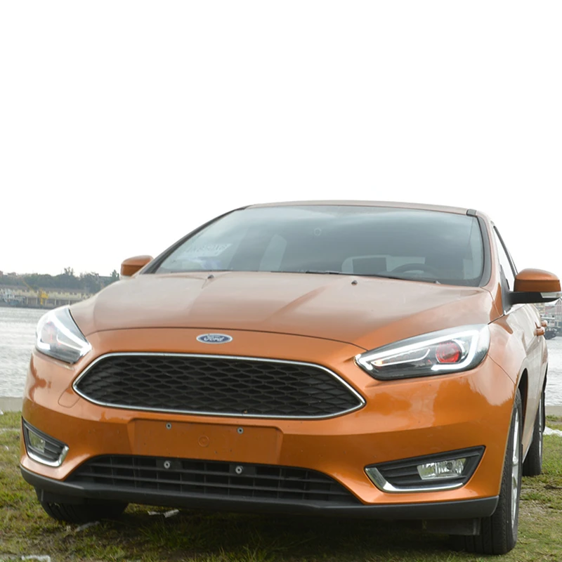 Dedicated to the new for Focus headlight assembly modification 15-18 modified LED lens hernia steering daytime running lights