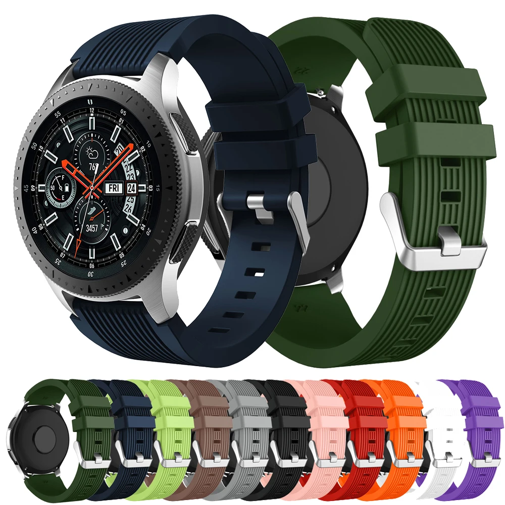  Ремешок силиконовый для Samsung galaxy Watch 46 мм сменный спортивный браслет Gear S3 Frontier/Classic