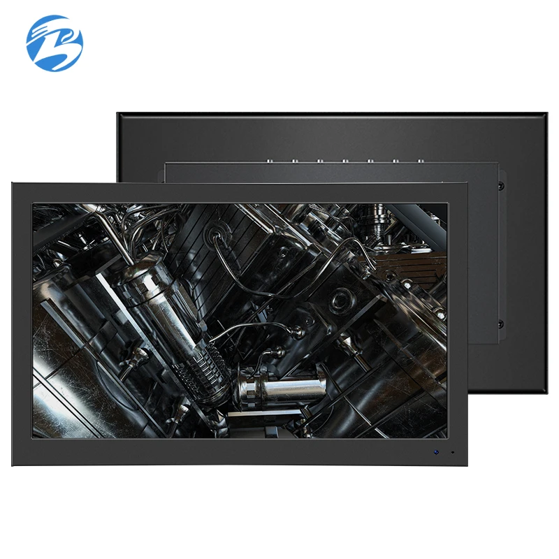 16 / 15.6 inch wall mounted metal snap Embedded square IPS 2K HD screen HMI VGA TFT industrial panel PC Wholesale price